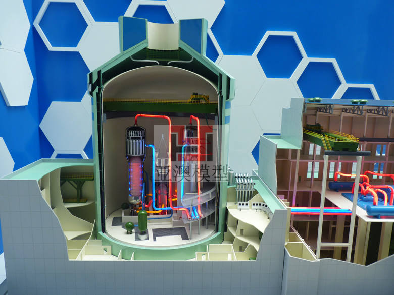 中國核電展廳---AP1000核電站剖面展示模型順利驗(yàn)(圖3)